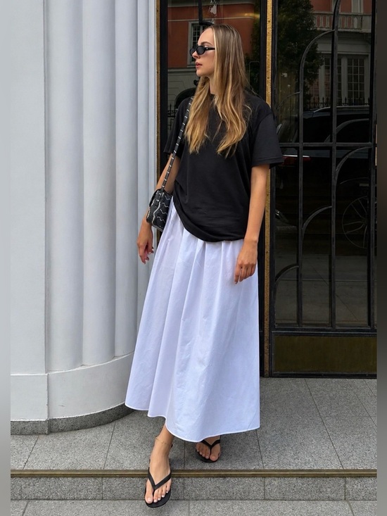 Trendy boutique Dresses & Skirts - White Poplin Skirt